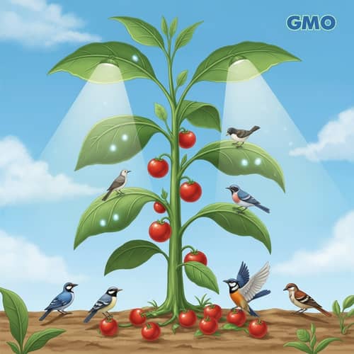 Bioluminescent GMO Crop: Sustainable Light & High-Nutrient Fruits