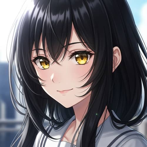 Anime-Style Girl Portrait in 8K Resolution with Vibrant Eyes Anime-Style Girl Portrait in 8K Resolution with Vibrant Eyes