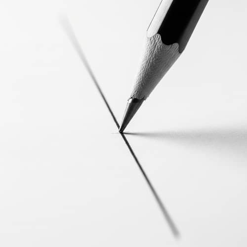 Monochrome Pencil Drawing: Detailed Black and White Sketching