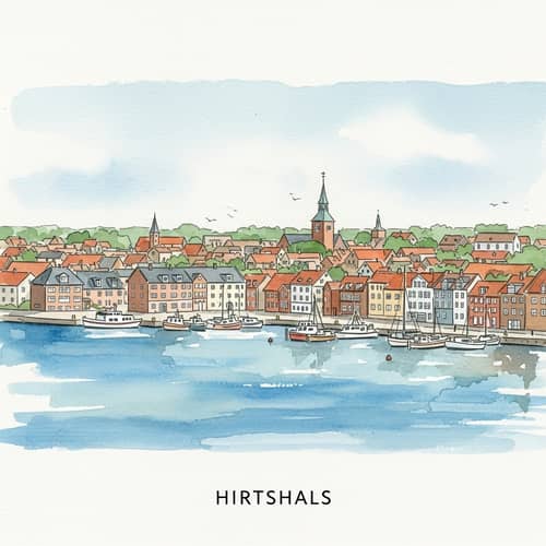 Hirtshals Cityscape: Coastal Town in Northern Denmark