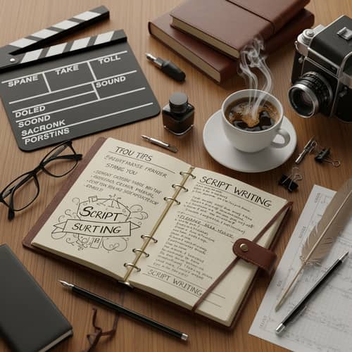 Professional Script Writing Scene | Script-Writing Tips, Coffee & Filmmaking Gear