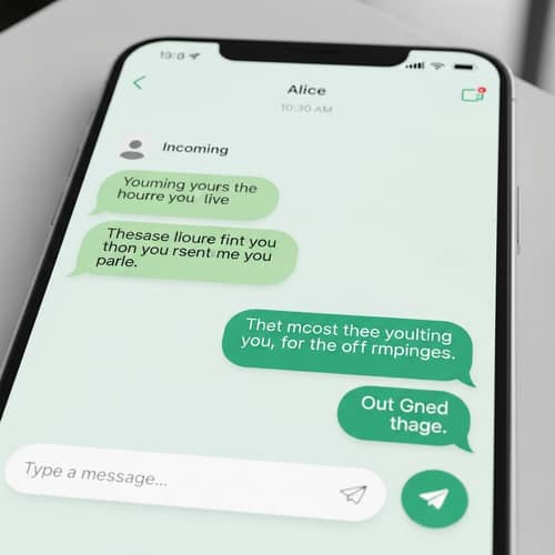 Modern Chat Messaging App Design for Smartphone