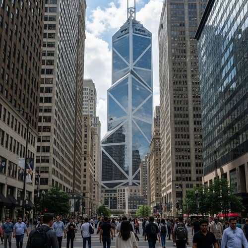 Corporate High-rise Cityscape | Office Building Architecture