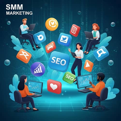 Dynamic Social Media Marketing Scene with Diverse Professionals