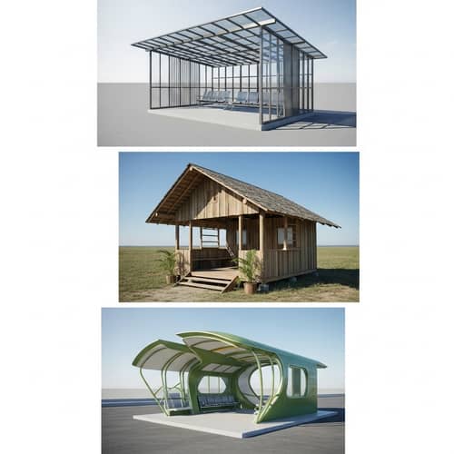 Unique Architectural Designs for Jeepney Stop Waiting Sheds