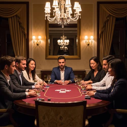 Lavish Poker Game With Diverse Players | Intense Battle of Skills
