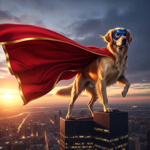 Superhero Dog Protecting City | Courageous Canine!