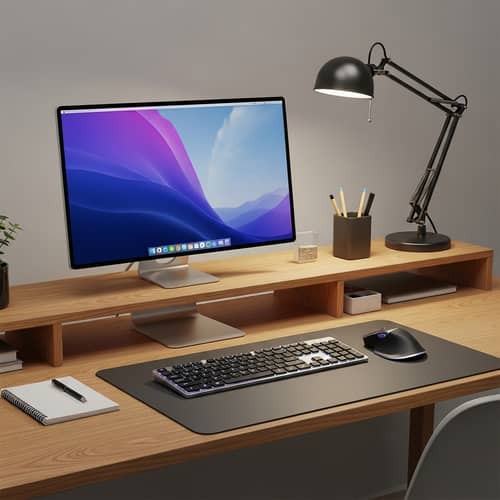 Modern Slim Design Computer on Organised Desk