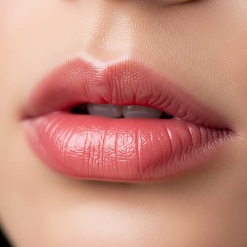 Luscious and Kissable Lips in Romantic Setting