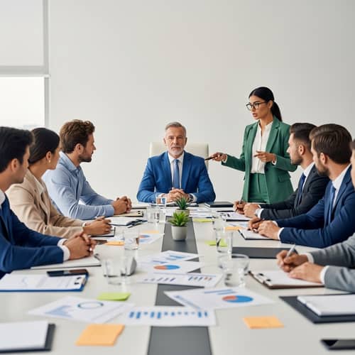 Corporate Boardroom Negotiation Scene | Business Discussion