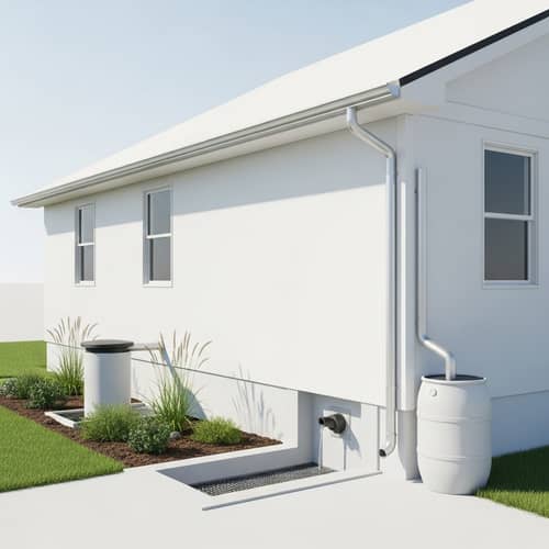 Minimalist Residential Drainage System for Efficient Water Filtration
