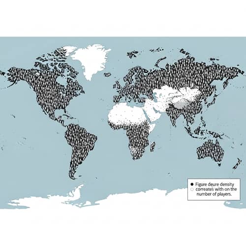 Global Map Distribution of Golf Players Worldwide