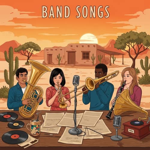 Historic Band Songs: Diverse Musicians and Vintage Instruments