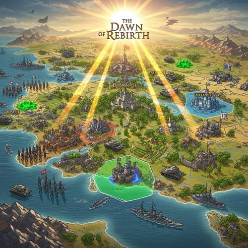 The Dawn of Rebirth: Grand Strategy Video Game Imagery
