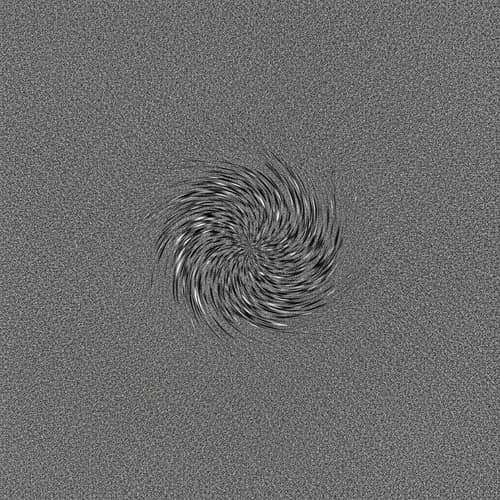 Kinetic Spin of Grayscale Patterns - Abstract Art Snapshot