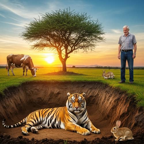 Majestic Tiger in Wilderness - A Captivating Scene