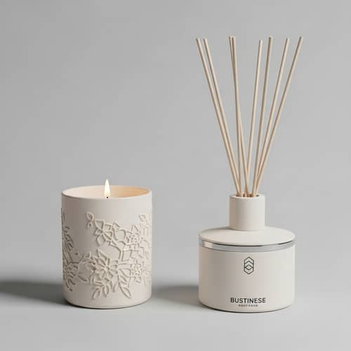 Timeless Aesthetic Candle and Diffuser Set for Business Context