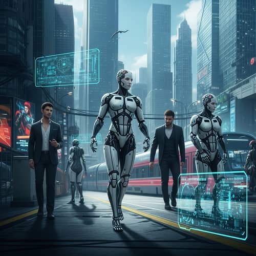 Year 5000: Cyborg Humans in Advanced Civilization
