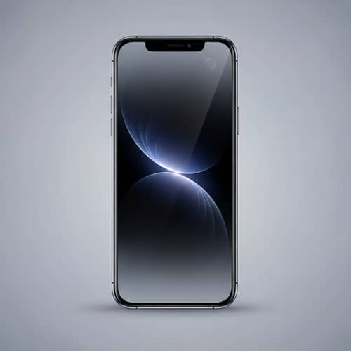Futuristic iPhone 14 Illustration with Wrap-Around Display