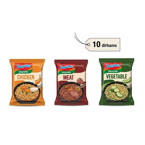 Minimalist Indomie Instant Noodles Catalog - Chicken, Meat, Vegetable