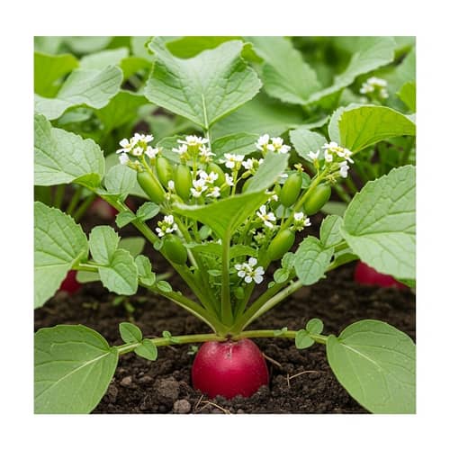 Radish Plant Fruiting: Leaves, Flowers, Fruits | Fresh Harvest