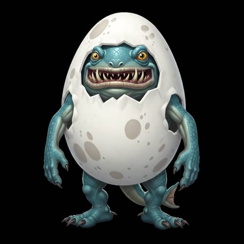 Murloc in Egg Costume for Fanciful Celebration