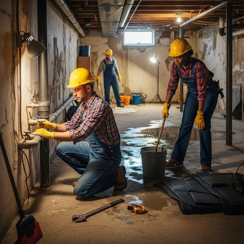 Basement Restoration: Water Leak Repair by Expert Team