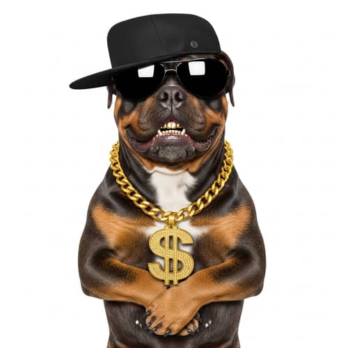 Cool Gangsta Dog with Attitude | Trendy Canine Fashion