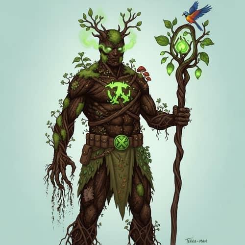 Superhuman Eco-Hero Ensures Ecosystem Balance