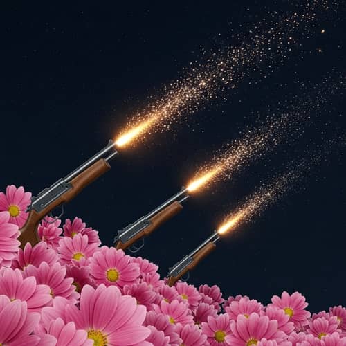 Floral Firearms: Stars in Bloom
