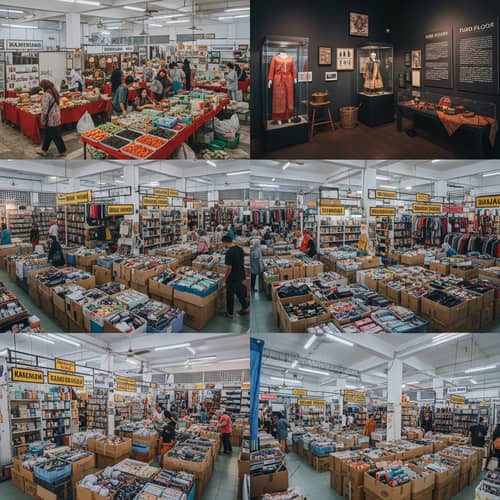 Three-Story Market with Bustling Atmosphere and Keraton Cirebon Exhibits