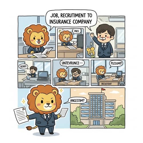 Cute Chibi Lion's Recruitment Journey in a Comic