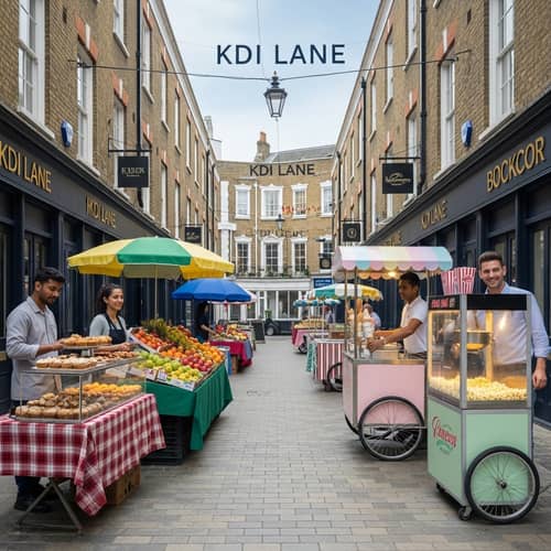 KDI Lane: London-Style Architecture & Diverse Food Vendors