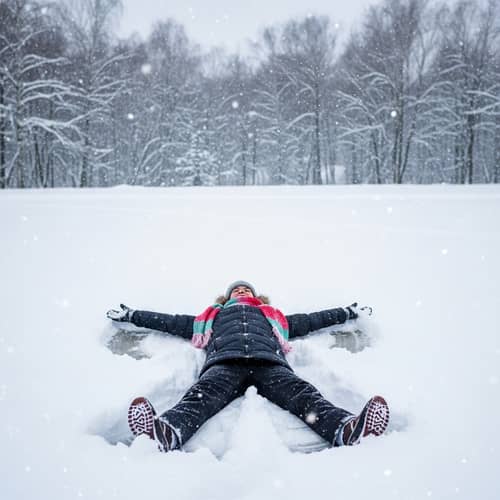 Enjoy The Joy of Making Snow Angels in Winter