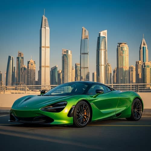 2020 Green McLaren 720 S Coupe in Dubai | Sleek Design