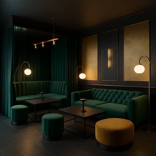 Emerald & Gold Hookah Lounge Design Project Emerald & Gold Hookah Lounge Design Project