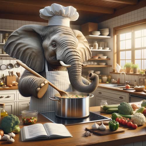 Chef Elephant Cooking | Vegetarian Delight Recipe