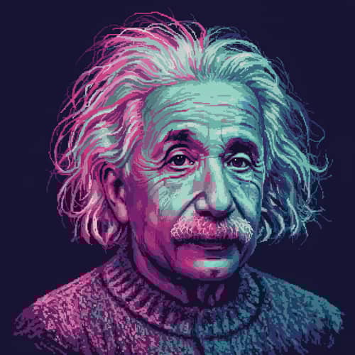 Cryptopunk Style Image of Albert Einstein