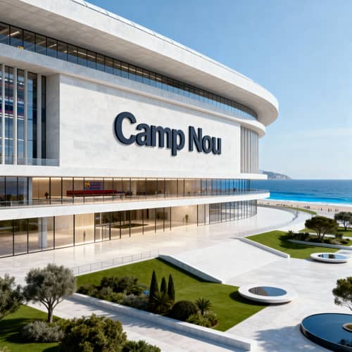 Majestic Camp Nou Stadium for 200,000 Spectators