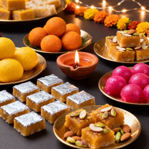 Delicious Indian Sweets for Diwali Celebration Delicious Indian Sweets for Diwali Celebration