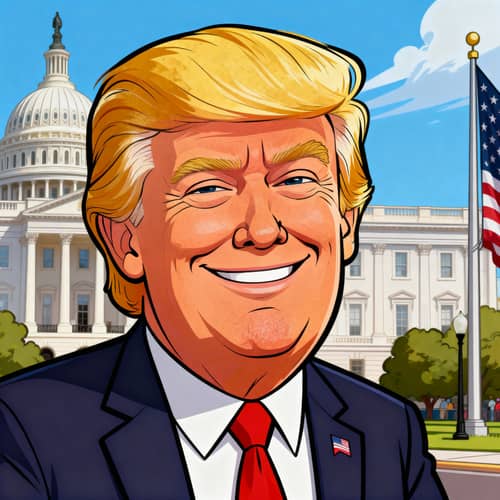 Smirking Donald Trump Image