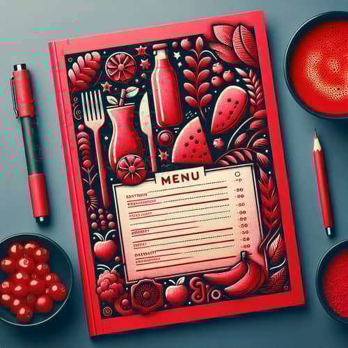 Vibrant Red Menu | Dynamic & Editable Design
