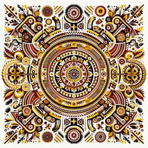 Ukrainian Ornament: Intricate Design with You Are Text