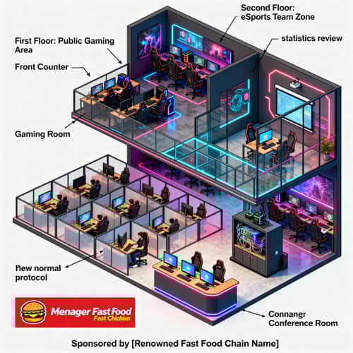 Digital Blueprint for Internet Cafe Floor Plans Digital Blueprint for Internet Cafe Floor Plans