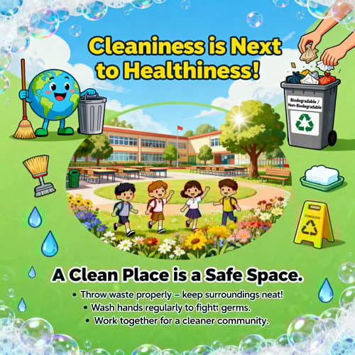 Creative Cleanliness Poster Ideas