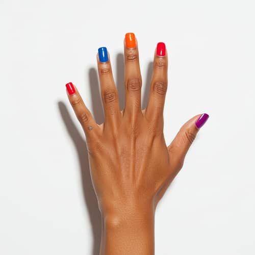 Colorful Hand Art Showcase