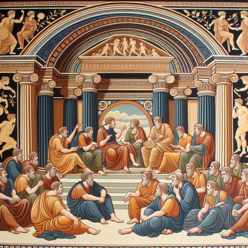 Greek Golden Age Art: Idealistic Representations & Philosophical Conversations
