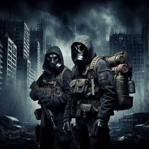 Apocalyptic Game Characters in Chernobyl-like Setting