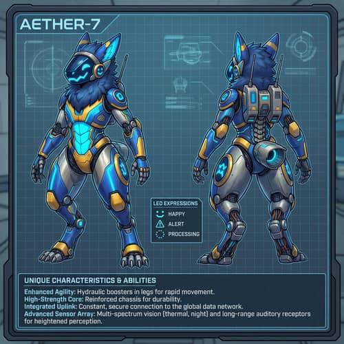 Protogen Fursona Reference Sheet | Cool Design Ideas Protogen Fursona Reference Sheet | Cool Design Ideas