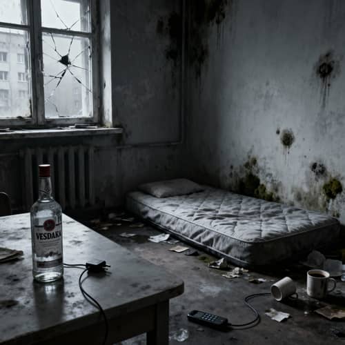 Dystopian Apartment: Hruščovka Style 2030 Imagery Dystopian Apartment: Hruščovka Style 2030 Imagery